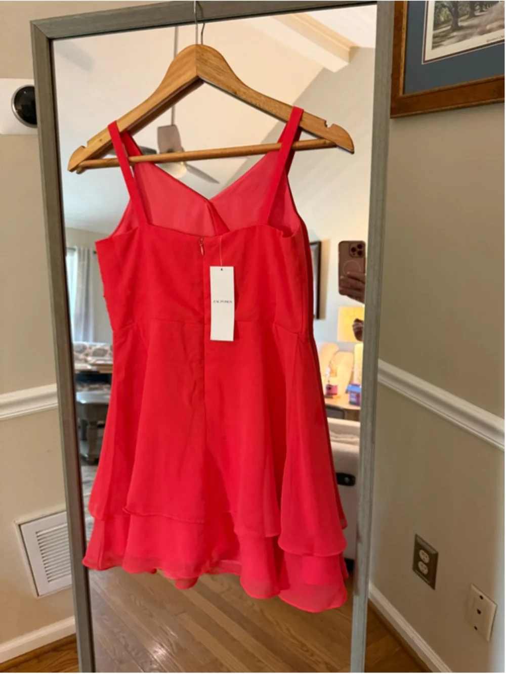 Women's Zac Posen Coral Romper Size 14 - Picture 5 of 7